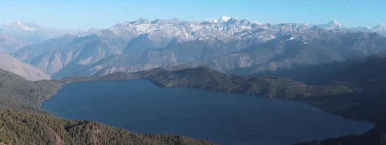 Rara lake view from top of Murma